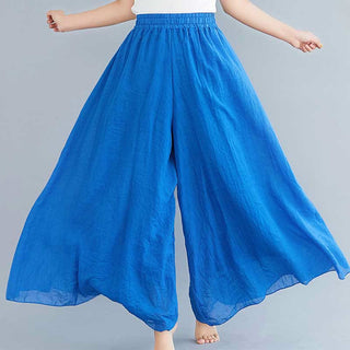 Buddha Gift Women Casual Loose Cotton Linen Wide Leg Pants For Yoga Dance