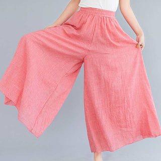 Buddha Gift Women Casual Loose Cotton Linen Wide Leg Pants For Yoga Dance