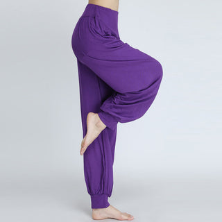 Buddha Gift Solid Color Modal Yoga Dance Long Harem Pants