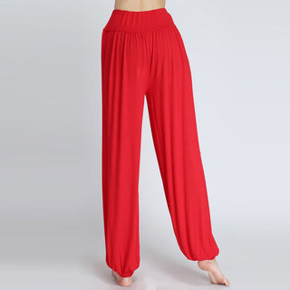 Buddha Gift Solid Color Modal Yoga Dance Long Harem Pants