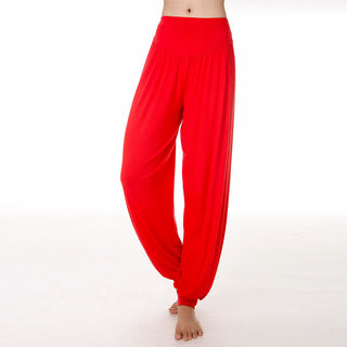 Buddha Gift Solid Color Modal Yoga Dance Long Harem Pants