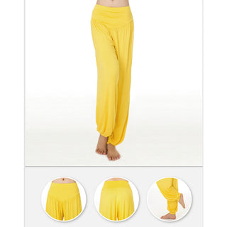 Buddha Gift Solid Color Modal Yoga Dance Long Harem Pants