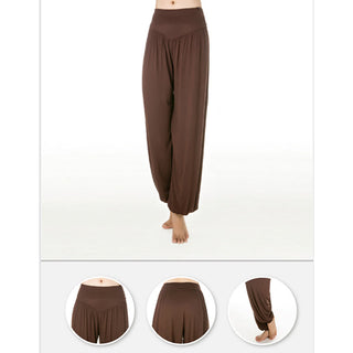 Buddha Gift Solid Color Modal Yoga Dance Long Harem Pants
