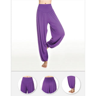 Buddha Gift Solid Color Modal Yoga Dance Long Harem Pants