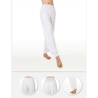 Buddha Gift Solid Color Modal Yoga Dance Long Harem Pants