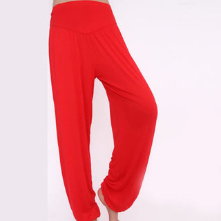 Buddha Gift Solid Color Modal Yoga Dance Long Harem Pants