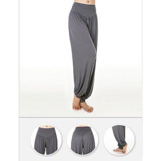 Buddha Gift Solid Color Modal Yoga Dance Long Harem Pants