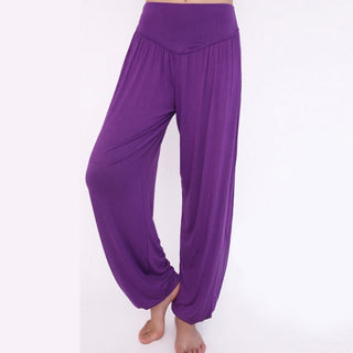 Buddha Gift Solid Color Modal Yoga Dance Long Harem Pants