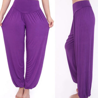 Buddha Gift Solid Color Modal Yoga Dance Long Harem Pants
