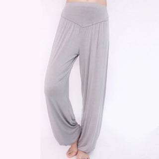 Buddha Gift Solid Color Modal Yoga Dance Long Harem Pants