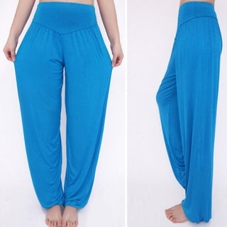 Buddha Gift Solid Color Modal Yoga Dance Long Harem Pants