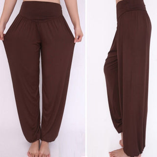 Buddha Gift Solid Color Modal Yoga Dance Long Harem Pants