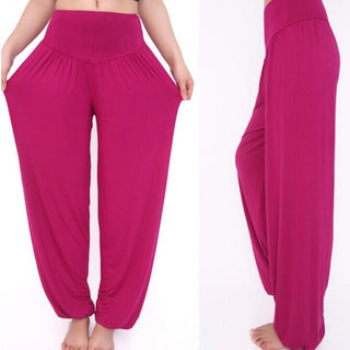 Buddha Gift Solid Color Modal Yoga Dance Long Harem Pants