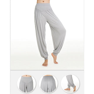 Buddha Gift Solid Color Modal Yoga Dance Long Harem Pants