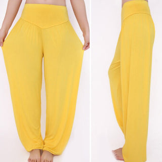 Buddha Gift Solid Color Modal Yoga Dance Long Harem Pants