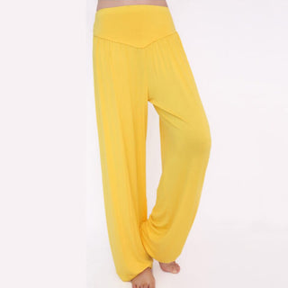Buddha Gift Solid Color Modal Yoga Dance Long Harem Pants