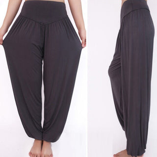 Buddha Gift Solid Color Modal Yoga Dance Long Harem Pants