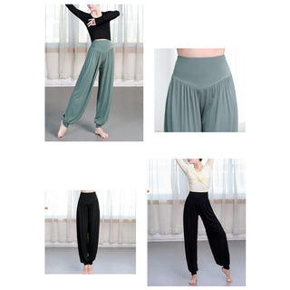 Buddha Gift Plain Color Loose Modal Yoga Dance Harem Pants