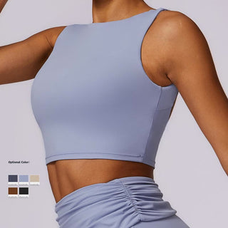 Buddha Gift Sleeveless Backless Strap Tank Top Bra Flared Pants Sports Fitness Yoga