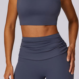 Buddha Gift Sleeveless Backless Strap Tank Top Bra Flared Pants Sports Fitness Yoga
