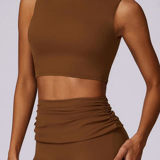 Buddha Gift Sleeveless Backless Strap Tank Top Bra Flared Pants Sports Fitness Yoga
