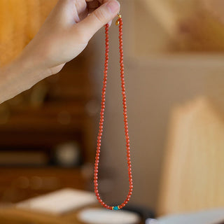 Buddha Gift 925 Sterling Silver Plated Gold Natural Red Agate Turquoise Confidence Bracelet Necklace Pendant Ring Set