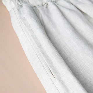 Buddha Gift Women Casual Loose Cotton Linen Embroidery Wide Leg Pants With Pockets