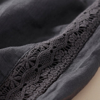 Buddha Gift Solid Color Flower Loose Drawstring Harem Pants With Pockets