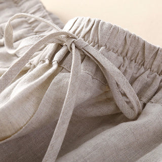 Buddha Gift Solid Color Flower Loose Drawstring Harem Pants With Pockets