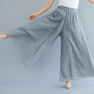 Buddha Gift Women Casual Loose Cotton Linen Wide Leg Pants For Yoga Dance