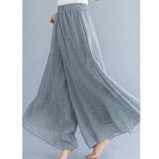 Buddha Gift Women Casual Loose Cotton Linen Wide Leg Pants For Yoga Dance