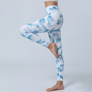 Buddha Gift Flowers Leaves Print Sports Fitness Yoga High Waist Leggings Women's Yoga Pants