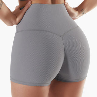 Buddha Gift Ribbed Long Sleeve Crop Top T-shirt Shorts Sports Fitness Gym Yoga Outfits