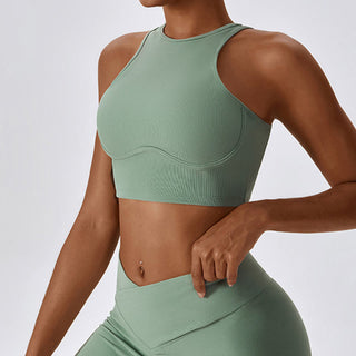 Buddha Gift Sleeveless Crop Tank Top Flared Pants Sports Fitness Yoga