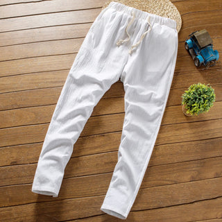 Buddha Gift 2Pcs Solid Color Cotton Button Short Sleeve T-shirt Pants Men's Set