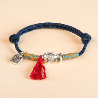 Buddha Gift 999 Sterling Silver Red String Lucky Koi Fish Protection Bracelet