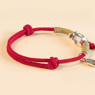 Buddha Gift 999 Sterling Silver Red String Lucky Koi Fish Protection Bracelet