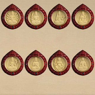 Buddha Gift Chinese Zodiac Natal Buddha Small Leaf Red Sandalwood Ebony Longevity Necklace Pendant