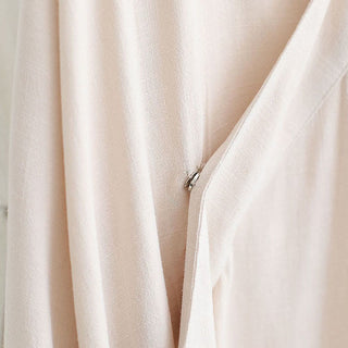 Buddha Gift 2Pcs V-Neck Men's Long Sleeve Shirt Top Pants Meditation Zen Tai Chi Cotton Linen Clothing Set