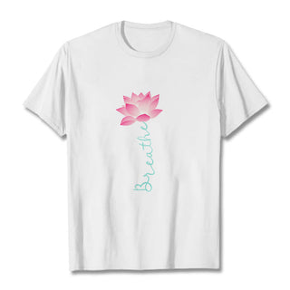 Buddha Gift BREATHE Lotus Tee T-shirt