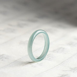 Buddha Gift Natural Jade Prosperity Luck Ring