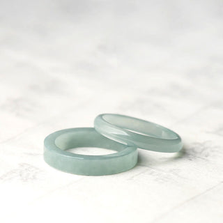 Buddha Gift Natural Jade Prosperity Luck Ring