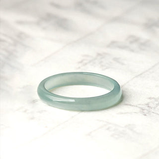 Buddha Gift Natural Jade Prosperity Luck Ring