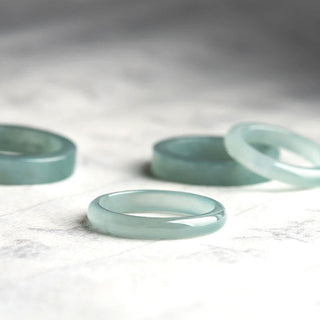 Buddha Gift Natural Jade Prosperity Luck Ring