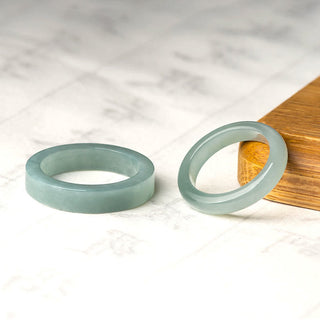 Buddha Gift Natural Jade Prosperity Luck Ring