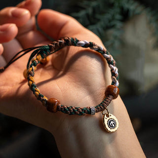 Buddha Gift Tibetan Bone Beads Luck Rope Bracelet