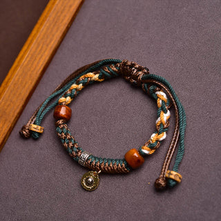 Buddha Gift Tibetan Bone Beads Luck Rope Bracelet