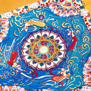 Buddha Gift Dunhuang Flying Apsaras Lotus Buddha Statues Canvas Handbag