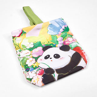 Buddha Gift Panda Orchid Loquat Canvas Handbag