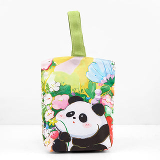 Buddha Gift Panda Orchid Loquat Canvas Handbag